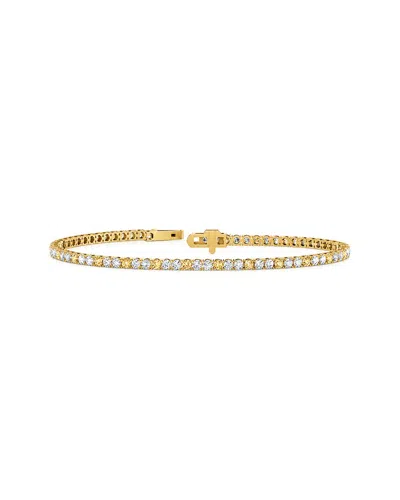 Lab Grown Diamonds 14k 3.29 Ct. Tw. Lab-grown Diamond Tennis Bracelet In Multi