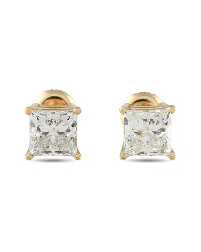 Lab Grown Diamonds 14k 3.36 Ct. Tw. Diamond Earring In Gold