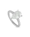Lab Grown Diamonds 14k 3.36 Ct. Tw. Lab-grown Diamond Ring In Metallic