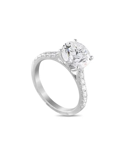 Lab Grown Diamonds 14k 3.37 Ct. Tw. Diamond Ring In Metallic