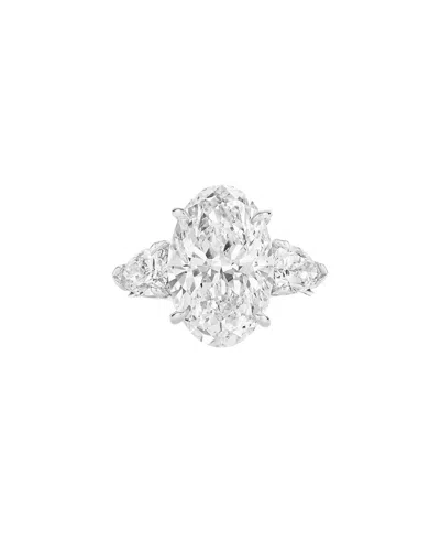 Lab Grown Diamonds 14k 3.40 Ct. Tw. Lab-grown Diamond Ring In Silver