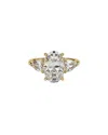 Lab Grown Diamonds 14k 3.40 Ct. Tw. Lab-grown Diamond Ring In Gold