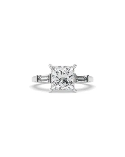 Lab Grown Diamonds 14k 3.40 Ct. Tw. Lab-grown Diamond Ring In Metallic