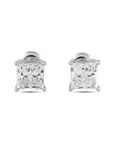 Lab Grown Diamonds 14k 3.50 Ct. Tw. Diamond Earring In White