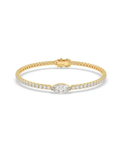 Lab Grown Diamonds 14k 3.50 Ct. Tw. Lab-grown Diamond Bracelet In Gold