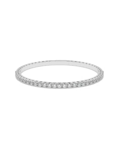 Lab Grown Diamonds 14k 3.50 Ct. Tw. Lab-grown Diamond Bracelet In Silver
