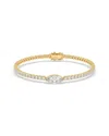 Lab Grown Diamonds 14k 3.50 Ct. Tw. Lab-grown Diamond Bracelet In Gold