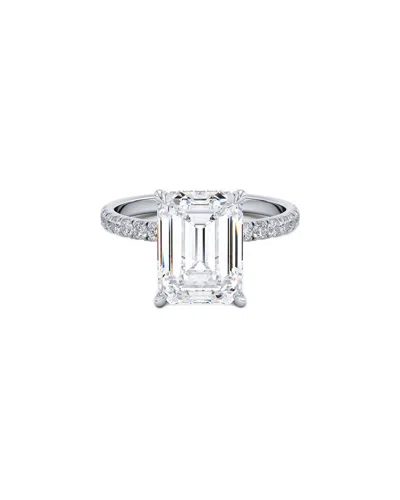Lab Grown Diamonds 14k 3.50 Ct. Tw. Lab-grown Diamond Ring In Silver