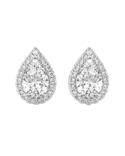 Lab Grown Diamonds 14k 3.50 Ct. Tw. Lab-grown Diamond Studs In Metallic