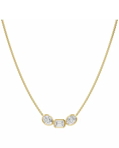 Lab Grown Diamonds 14k 3.50 Ct. Tw. Lab-grown Diamond Necklace In Multi