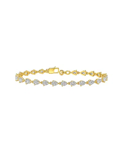 Lab Grown Diamonds 14k 3.68 Ct. Tw. Lab-grown Diamond Tennis Bracelet In Multi