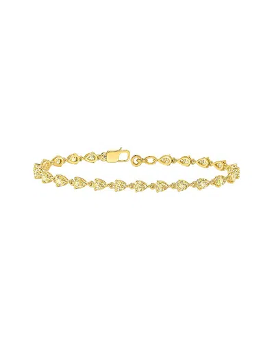 Lab Grown Diamonds 14k 3.68 Ct. Tw. Lab-grown Diamond Tennis Bracelet In Gold
