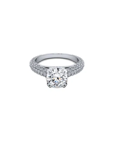 Lab Grown Diamonds 14k 3.70 Ct. Tw. Lab-grown Diamond Ring In Silver