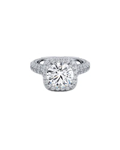Lab Grown Diamonds 14k 3.80 Ct. Tw. Lab-grown Diamond Ring In Metallic