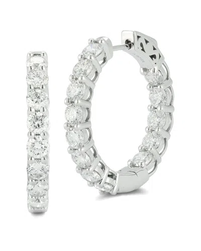 Lab Grown Diamonds 14k 3.90 Ct. Tw. Lab-grown Diamond Earrings In Metallic