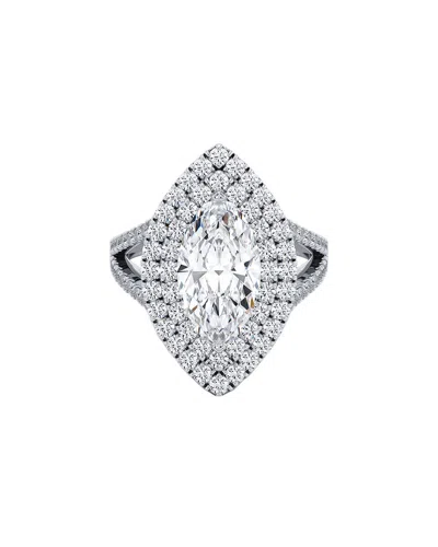 Lab Grown Diamonds 14k 4.00 Ct. Tw. Lab-grown Diamond Ring In Metallic