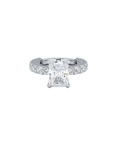 Lab Grown Diamonds 14k 4.00 Ct. Tw. Lab-grown Diamond Ring In Metallic