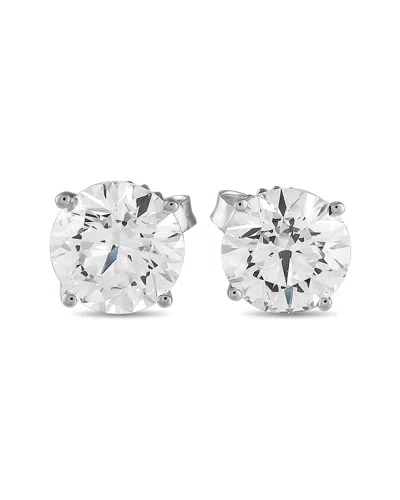 Lab Grown Diamonds 14k 4.00 Ct. Tw. Diamond Earring In Metallic
