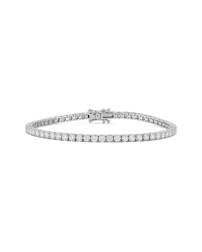 Lab Grown Diamonds 14k 4.00 Ct. Tw. Lab-grown Diamond Bracelet In Metallic