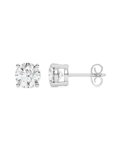 Lab Grown Diamonds 14k 4.00 Ct. Tw. Lab-grown Diamond Earrings In Metallic