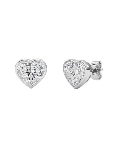 Lab Grown Diamonds 14k 4.00 Ct. Tw. Lab-grown Diamond Earrings In Silver