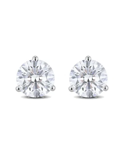 Lab Grown Diamonds 14k 4.00 Ct. Tw. Lab-grown Diamond Earrings In Metallic