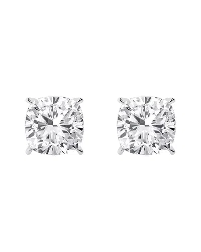Lab Grown Diamonds 14k 4.00 Ct. Tw. Lab-grown Diamond Earrings In Metallic