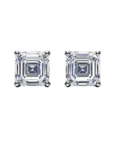 Lab Grown Diamonds 14k 4.00 Ct. Tw. Lab-grown Diamond Earrings In Metallic