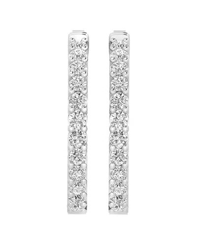 Lab Grown Diamonds 14k 4.00 Ct. Tw. Lab Grown Diamond Inside Out Hoops