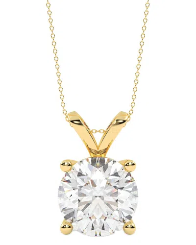 Lab Grown Diamonds 14k 4.00 Ct. Tw. Lab-grown Diamond Necklace In Gold