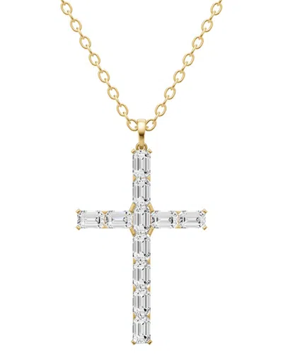 Lab Grown Diamonds 14k 4.00 Ct. Tw. Lab-grown Diamond Necklace In Gold