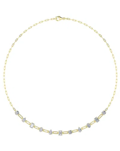 Lab Grown Diamonds 14k 4.00 Ct. Tw. Lab-grown Diamond Necklace In Gold
