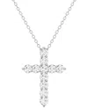 Lab Grown Diamonds 14k 4.00 Ct. Tw. Lab-grown Diamond Necklace In Metallic