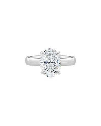 Lab Grown Diamonds 14k 4.00 Ct. Tw. Lab-grown Diamond Ring In Silver