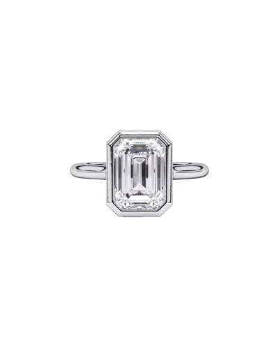 Lab Grown Diamonds 14k 4.00 Ct. Tw. Lab-grown Diamond Ring In Metallic