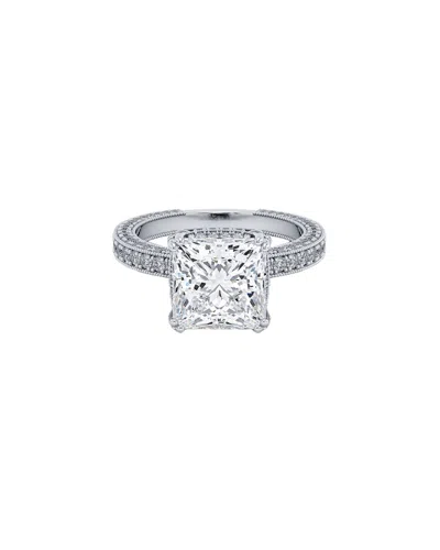 Lab Grown Diamonds 14k 4.00 Ct. Tw. Lab-grown Diamond Ring In Metallic