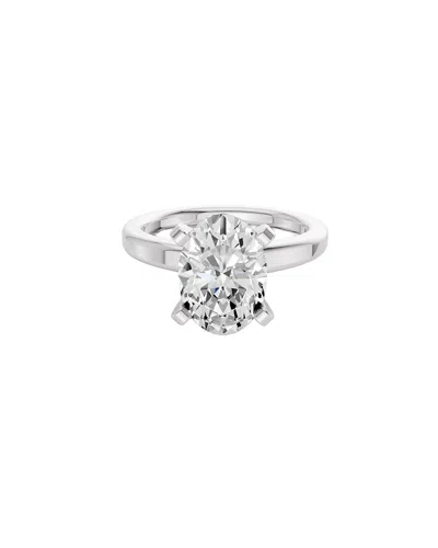 Lab Grown Diamonds 14k 4.00 Ct. Tw. Lab-grown Diamond Ring In Metallic