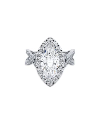 Lab Grown Diamonds 14k 4.00 Ct. Tw. Lab-grown Diamond Ring In Silver
