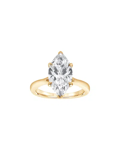 Lab Grown Diamonds 14k 4.00 Ct. Tw. Lab-grown Diamond Solitaire Ring In Gold