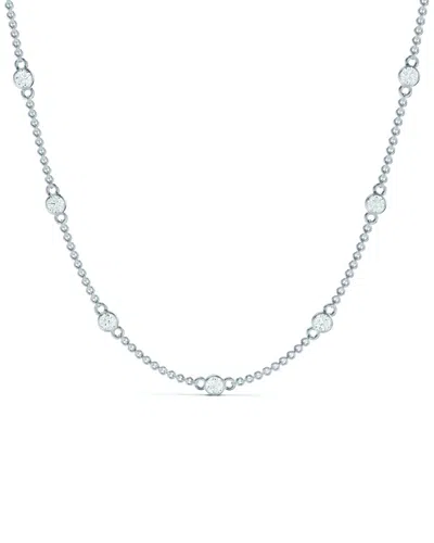 Lab Grown Diamonds 14k 4.00 Ct. Tw. Lab-grown Diamond Station Necklace