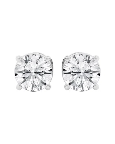 Lab Grown Diamonds 14k 4.00 Ct. Tw. Lab Grown Diamond Studs In Metallic