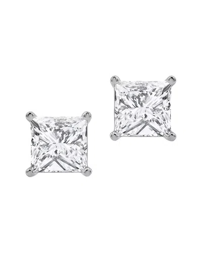 Lab Grown Diamonds 14k 4.00 Ct. Tw. Lab-grown Diamond Studs In Metallic