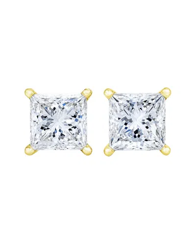 Lab Grown Diamonds 14k 4.00 Ct. Tw. Lab-grown Diamond Studs In Metallic