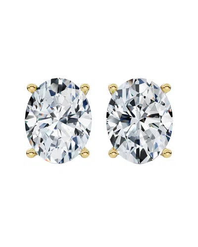 Lab Grown Diamonds 14k 4.00 Ct. Tw. Lab-grown Diamond Studs In Metallic