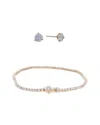 Lab Grown Diamonds 14k 4.00 Ct. Tw. Lab-grown Diamond Studs & Bracelet Set
