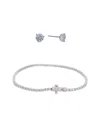 Lab Grown Diamonds 14k 4.00 Ct. Tw. Lab-grown Diamond Studs & Bracelet Set