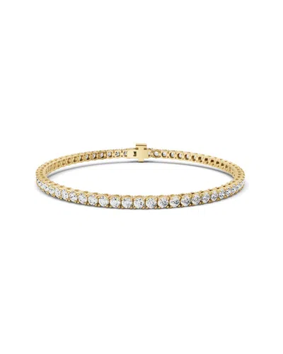 Lab Grown Diamonds 14k 4.00 Ct. Tw. Lab-grown Diamond Tennis Bracelet In Gold