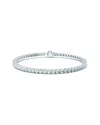 Lab Grown Diamonds 14k 4.00 Ct. Tw. Lab-grown Diamond Tennis Bracelet In Metallic