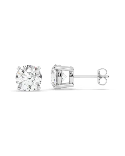 Lab Grown Diamonds 14k 4.00 Ct. Tw. Lab-grown Diamond Earrings In Metallic