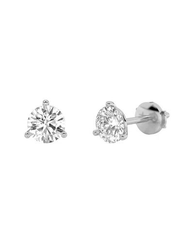 Lab Grown Diamonds 14k 4.00 Ct. Tw. Lab-grown Diamond Earrings In Metallic